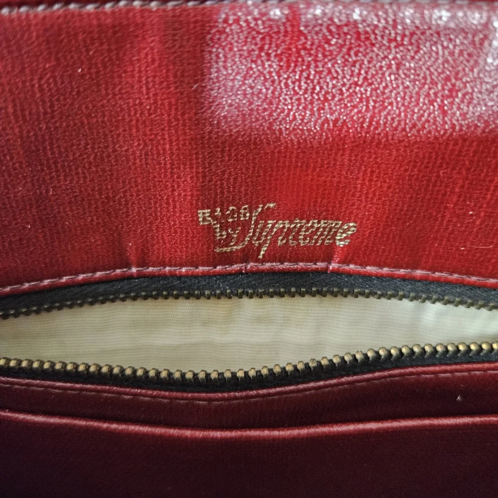Bags by Supreme Maroon Suede Crossbody - Picture 8 of 8